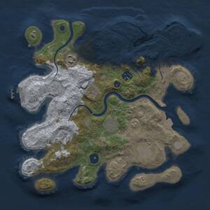 Thumbnail Rust Map: Procedural Map, Size: 3200, Seed: 752813, 12 Monuments