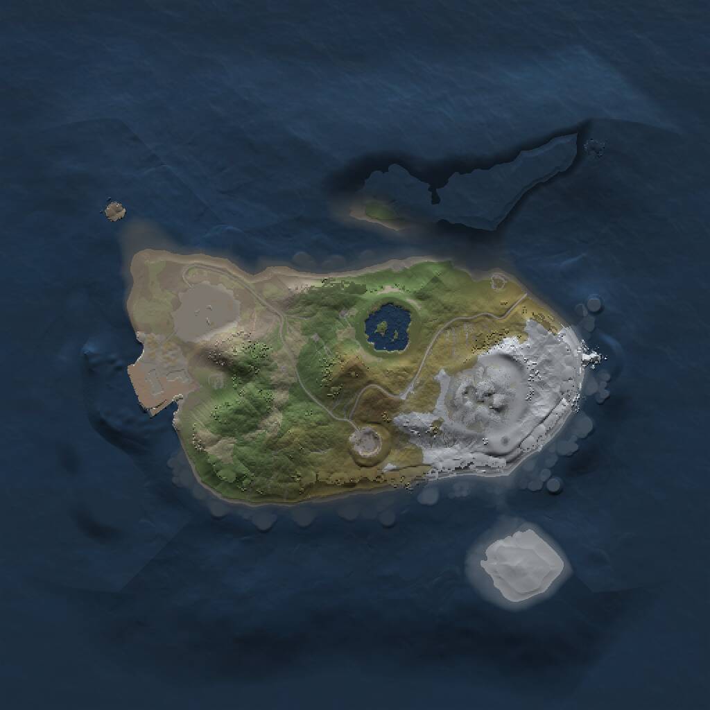 Rust Map: Procedural Map, Size: 1500, Seed: 11633, 1 Monuments