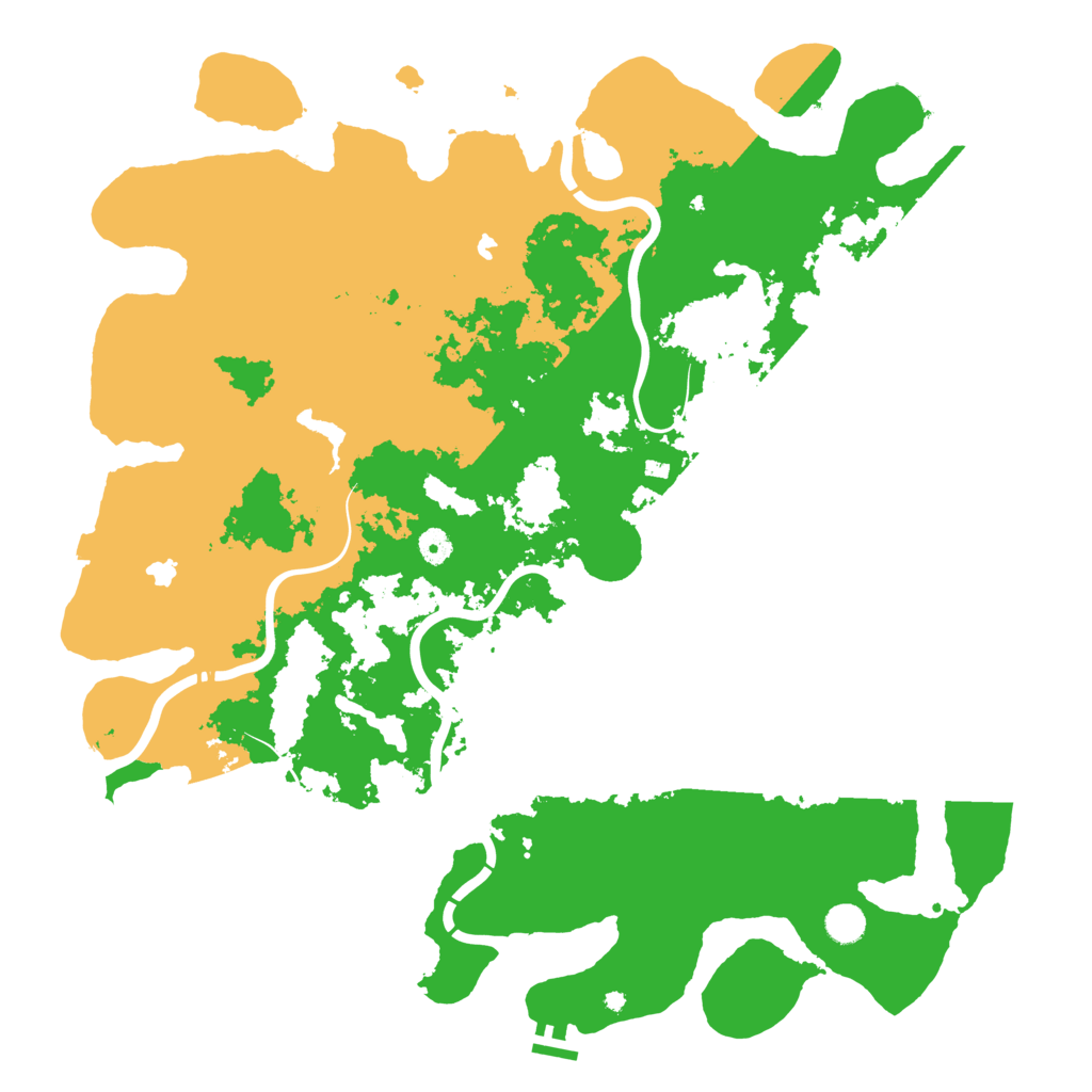 Biome Rust Map: Procedural Map, Size: 4800, Seed: 1286219732