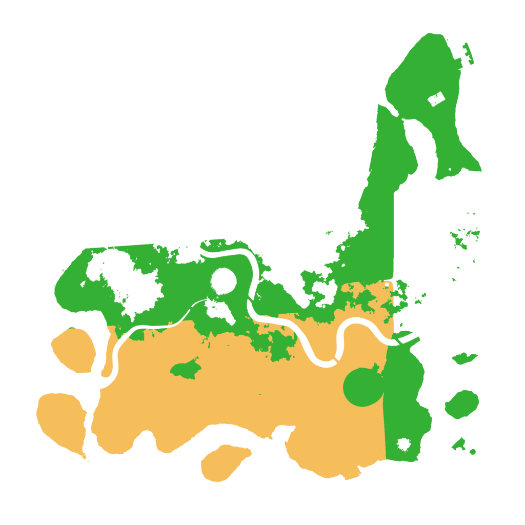 Biome Rust Map: Procedural Map, Size: 3600, Seed: 432452