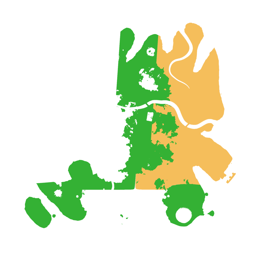 Biome Rust Map: Procedural Map, Size: 3000, Seed: 26368