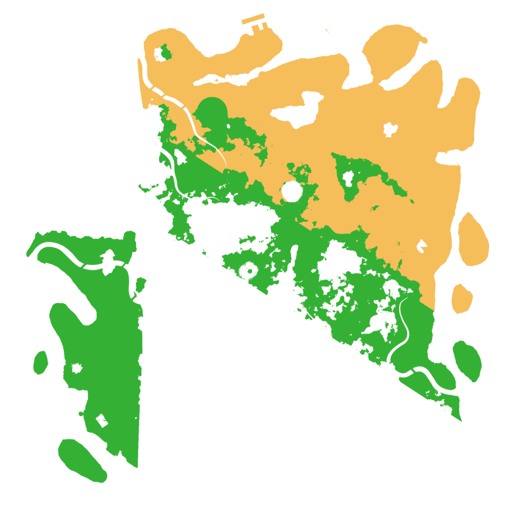 Biome Rust Map: Procedural Map, Size: 4500, Seed: 1935811242