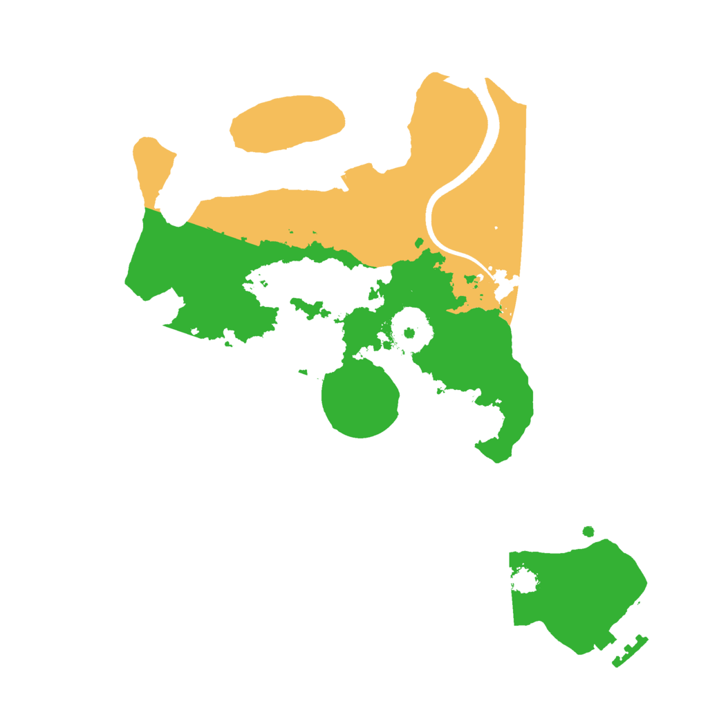 Biome Rust Map: Procedural Map, Size: 2500, Seed: 260499