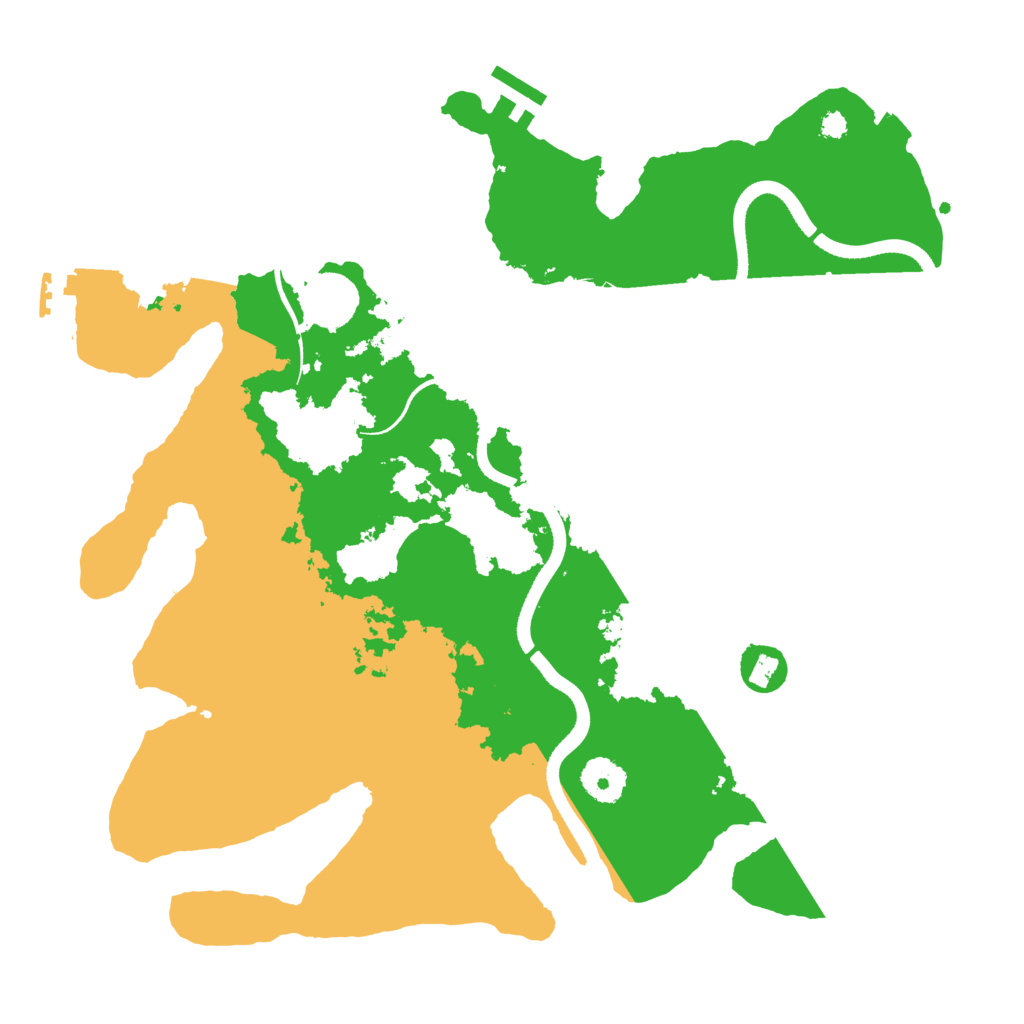 Biome Rust Map: Procedural Map, Size: 3500, Seed: 196124968