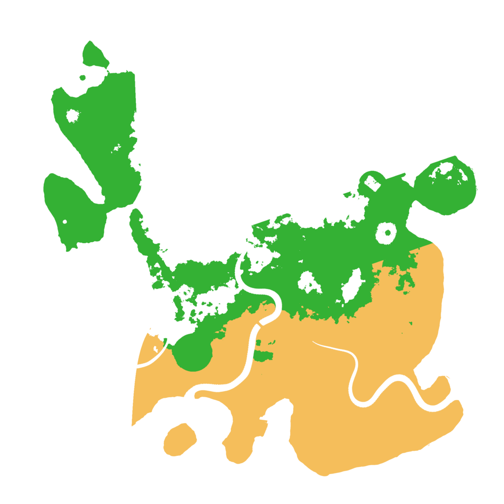 Biome Rust Map: Procedural Map, Size: 3500, Seed: 665838141