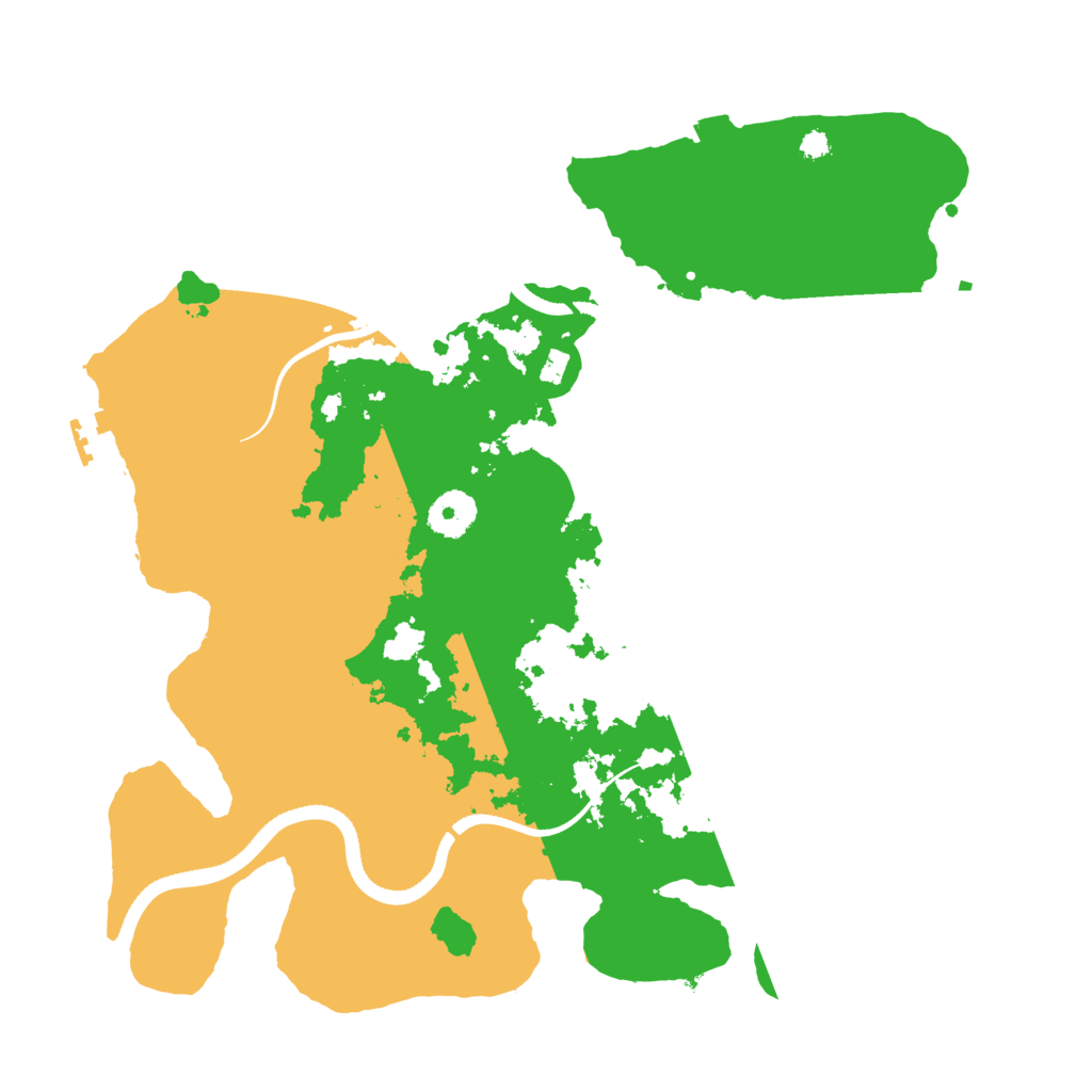 Biome Rust Map: Procedural Map, Size: 3500, Seed: 915974205