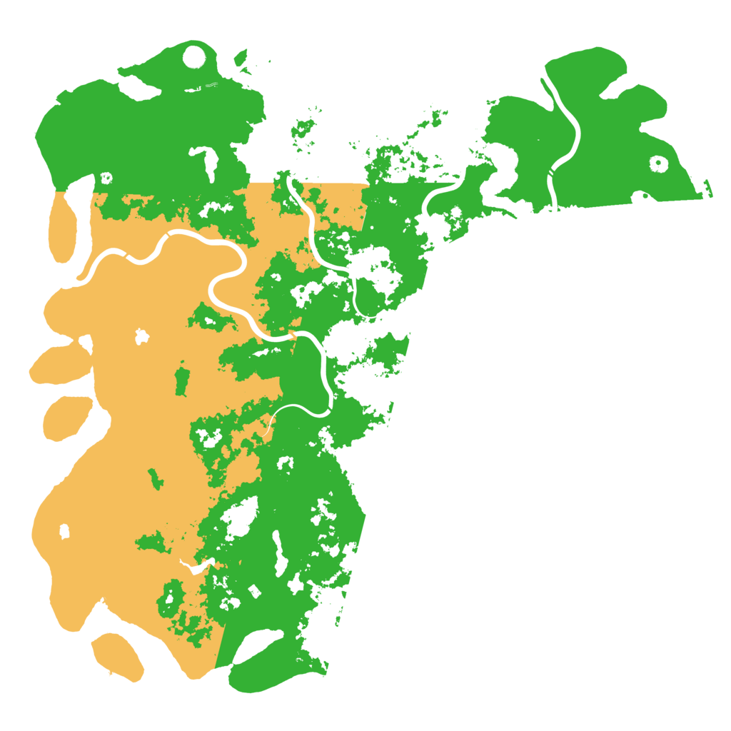 Biome Rust Map: Procedural Map, Size: 6000, Seed: 20250513
