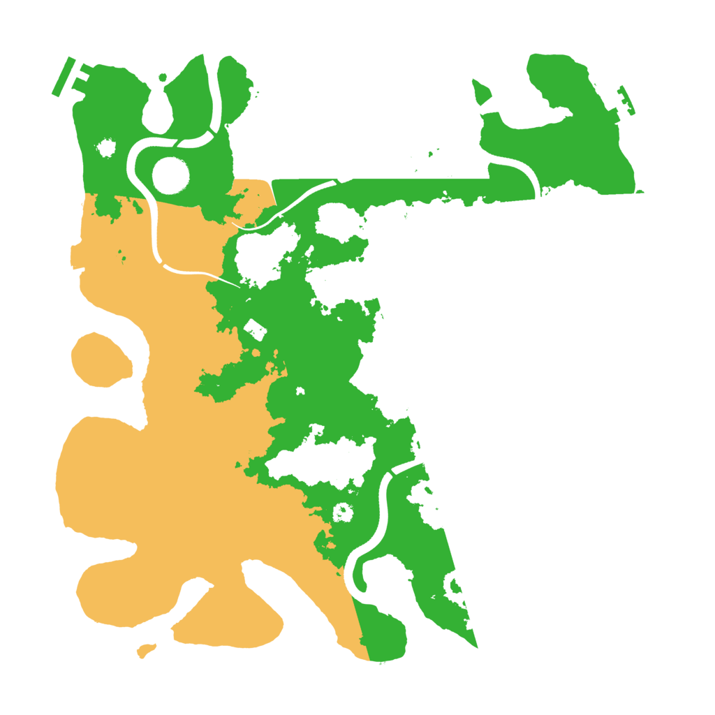 Biome Rust Map: Procedural Map, Size: 3500, Seed: 1151172266