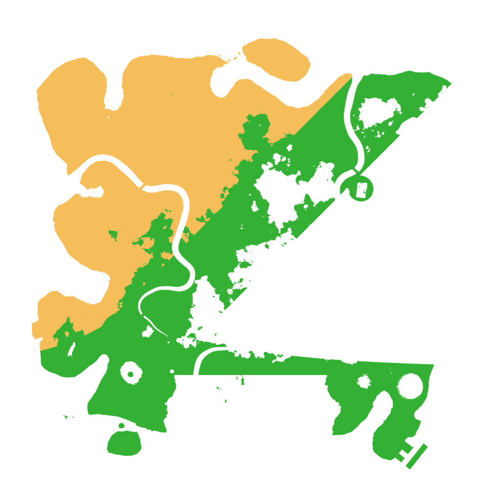 Biome Rust Map: Procedural Map, Size: 3500, Seed: 611612362