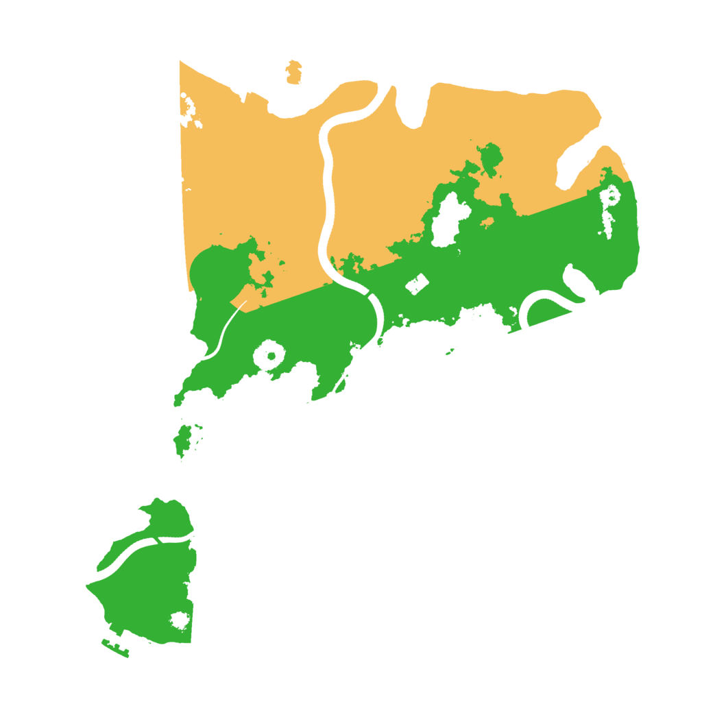 Biome Rust Map: Procedural Map, Size: 3500, Seed: 214983934