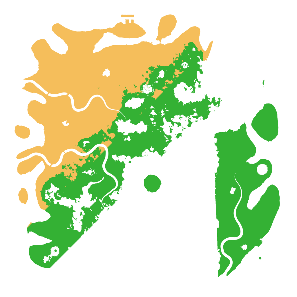 Biome Rust Map: Procedural Map, Size: 4800, Seed: 28207931