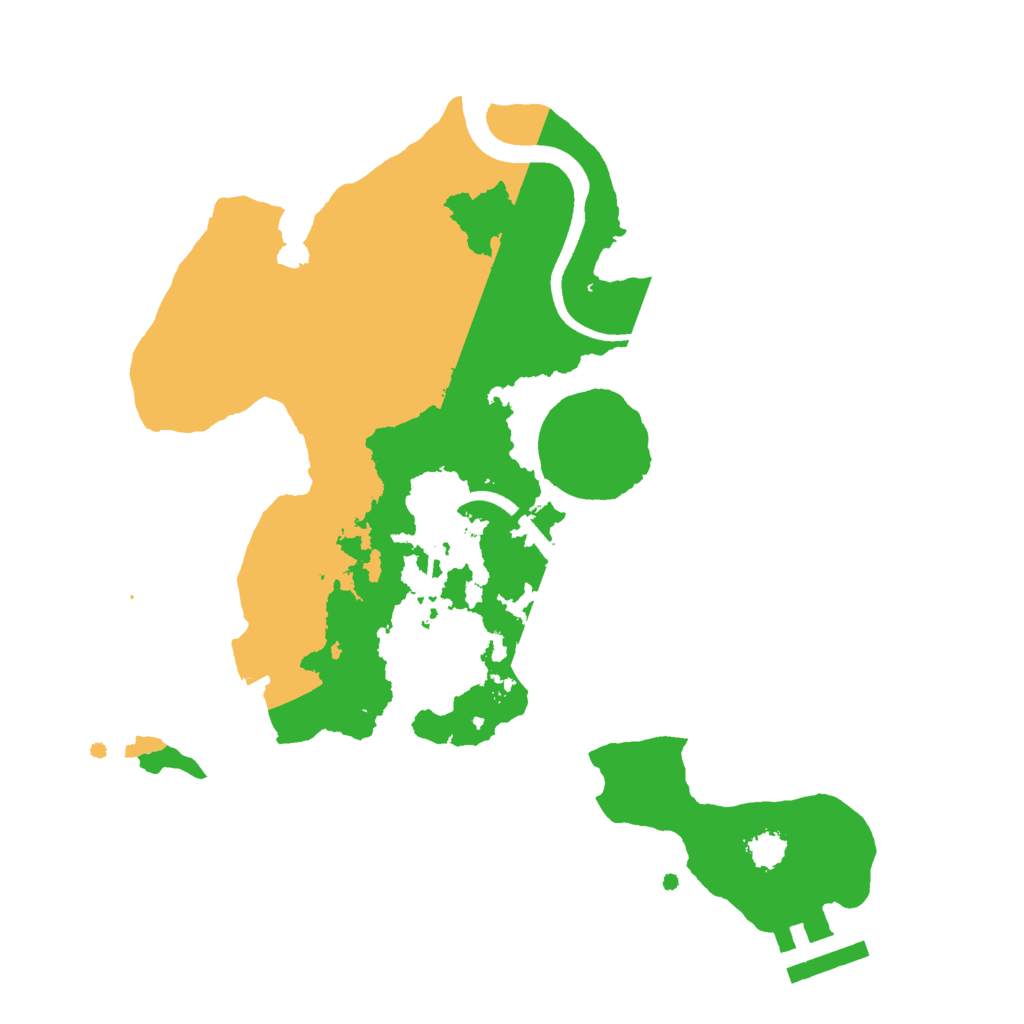Biome Rust Map: Procedural Map, Size: 2500, Seed: 1014268166