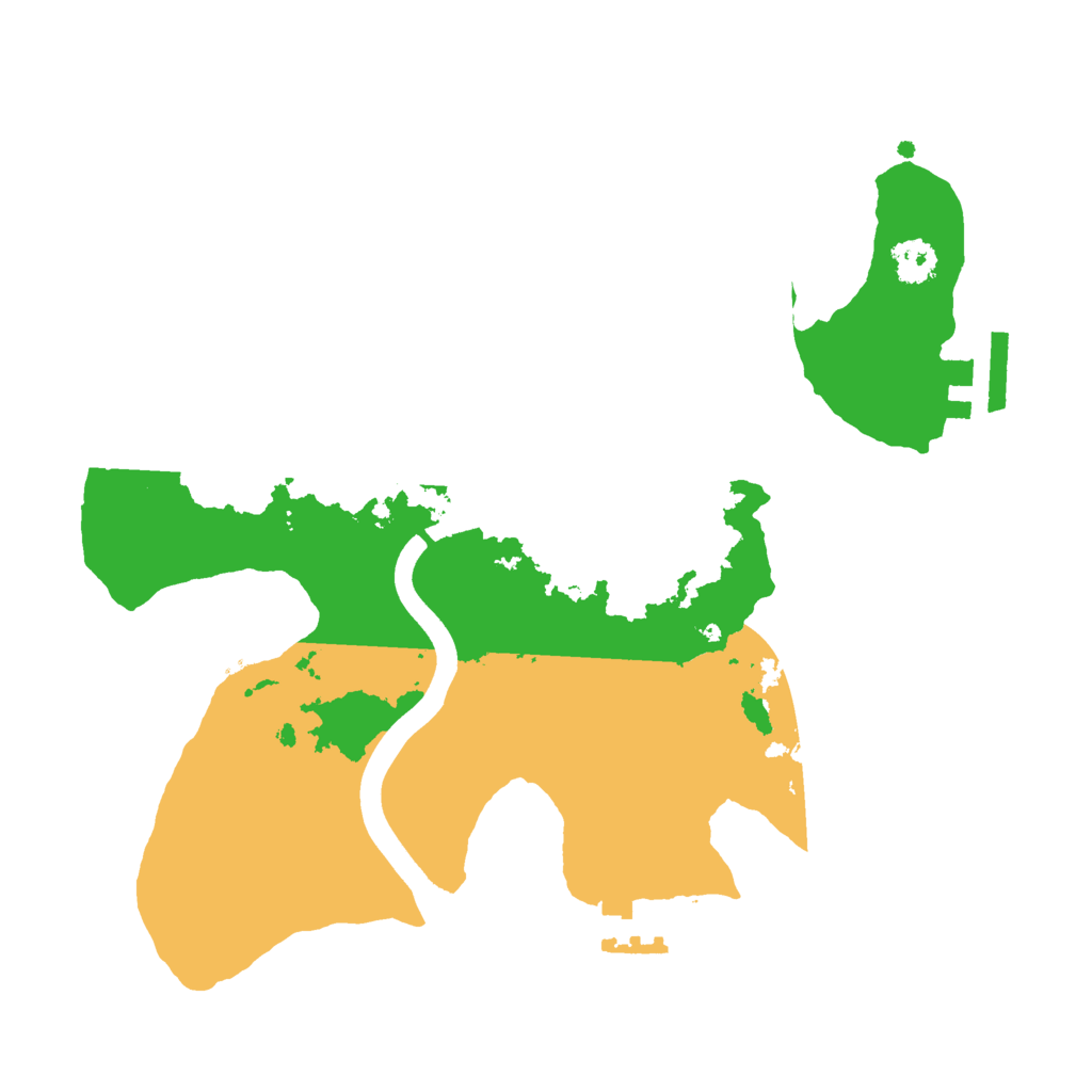 Biome Rust Map: Procedural Map, Size: 2500, Seed: 587493