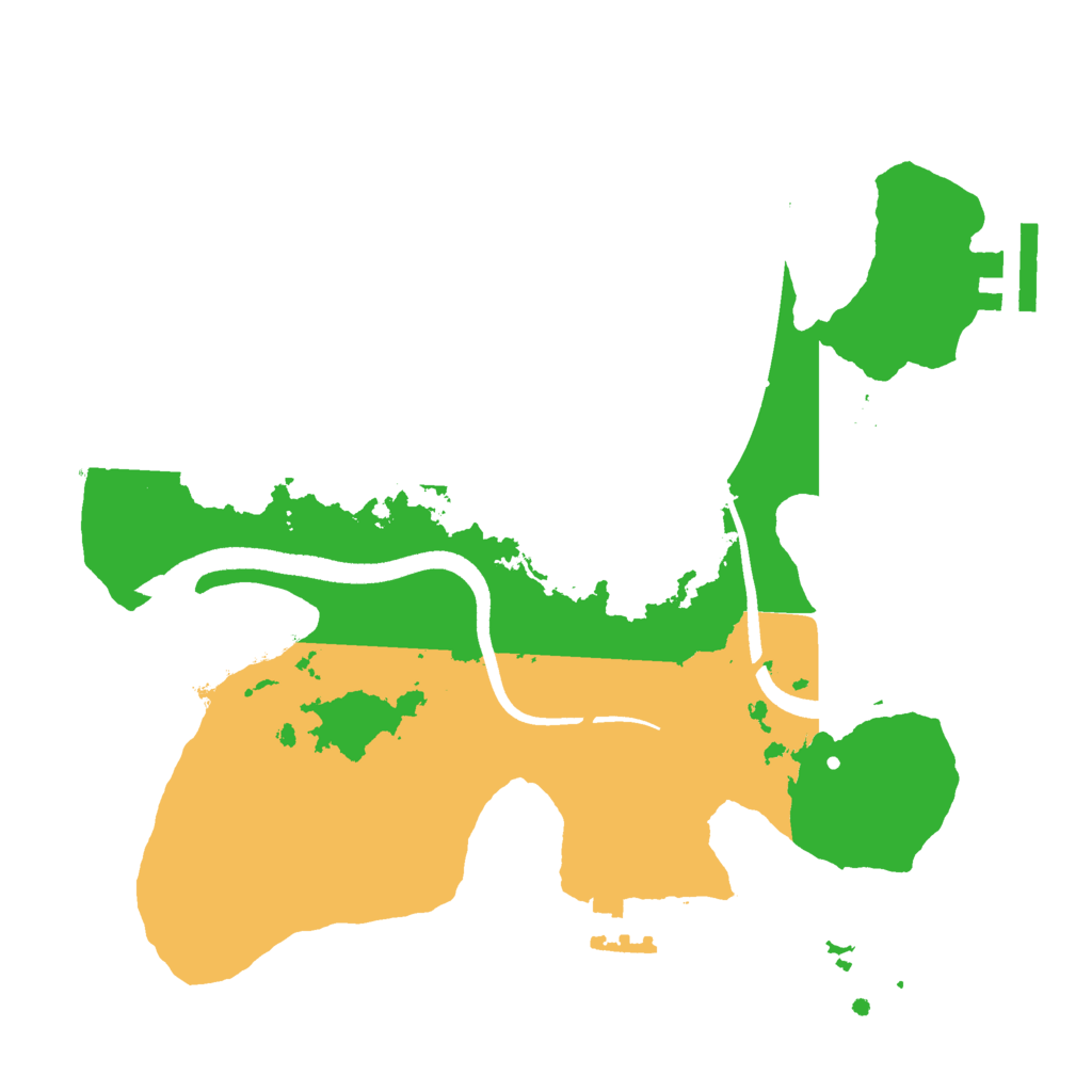 Biome Rust Map: Procedural Map, Size: 2500, Seed: 587493