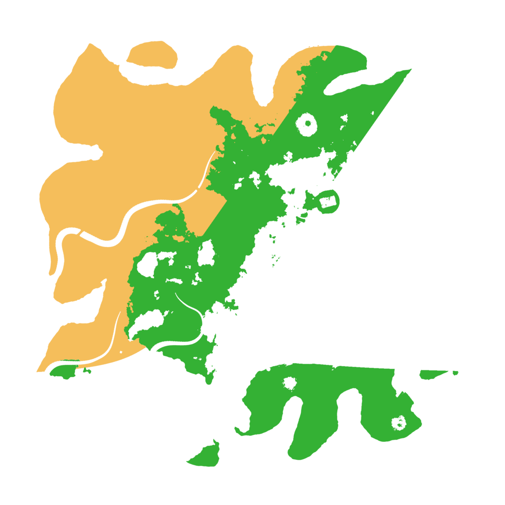 Biome Rust Map: Procedural Map, Size: 3500, Seed: 677024077