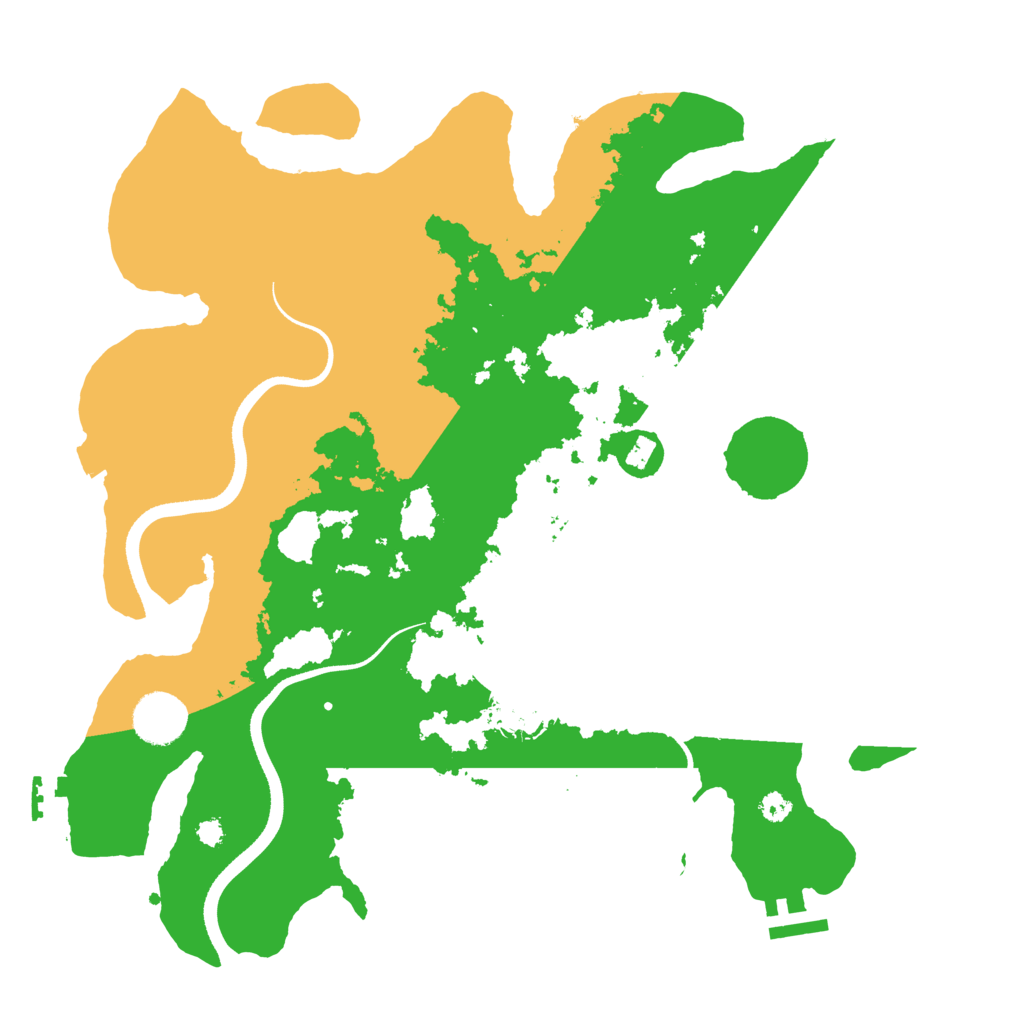 Biome Rust Map: Procedural Map, Size: 3500, Seed: 677024077