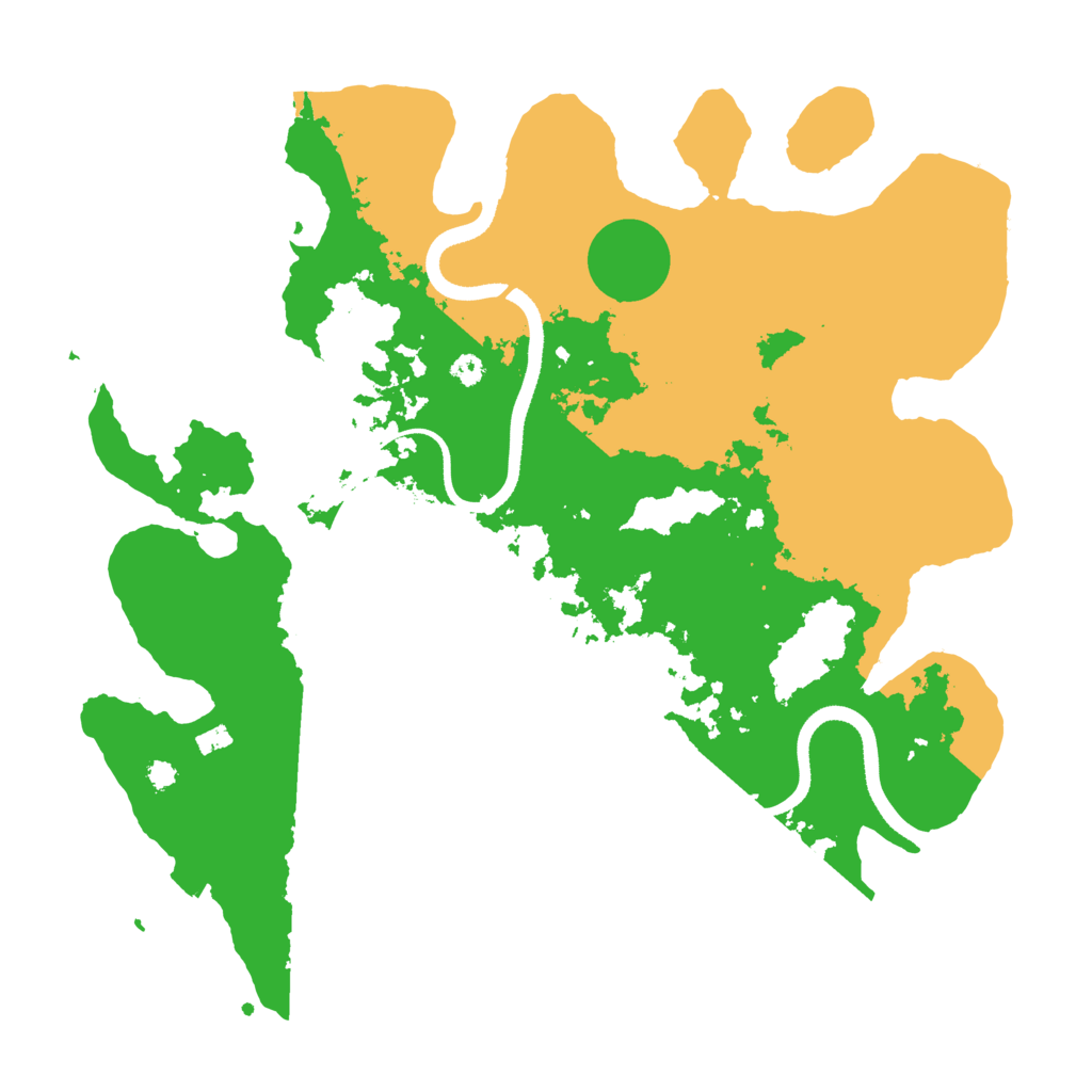 Biome Rust Map: Procedural Map, Size: 3500, Seed: 536058129