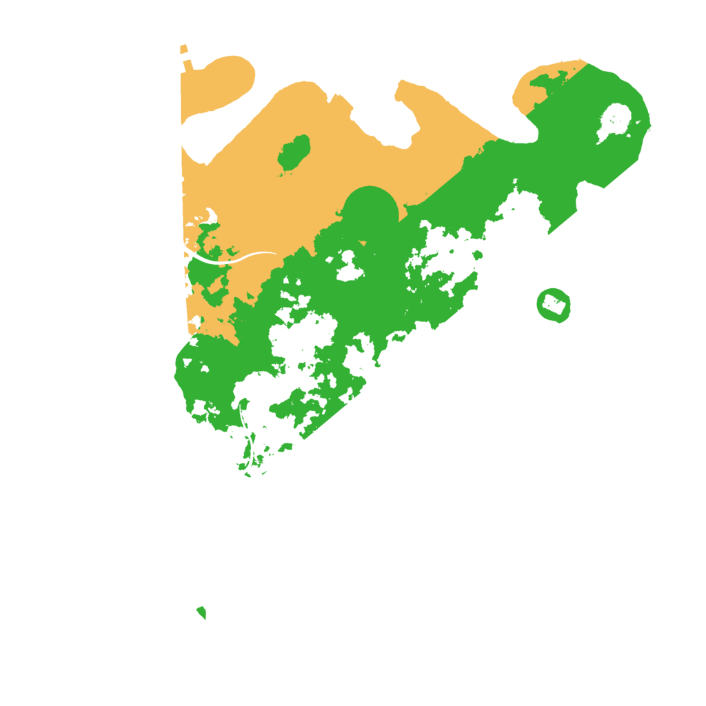 Biome Rust Map: Procedural Map, Size: 3500, Seed: 18968