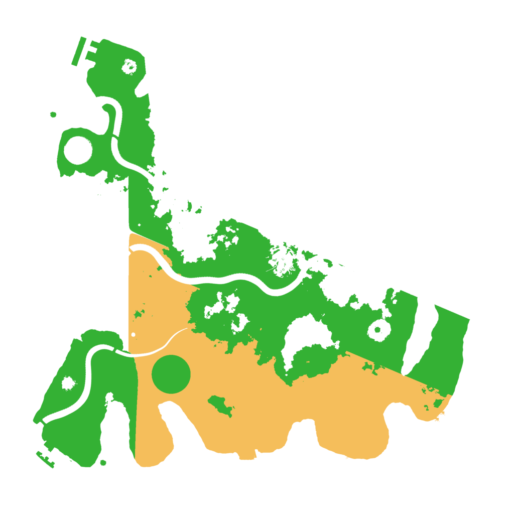 Biome Rust Map: Procedural Map, Size: 3500, Seed: 1752188828