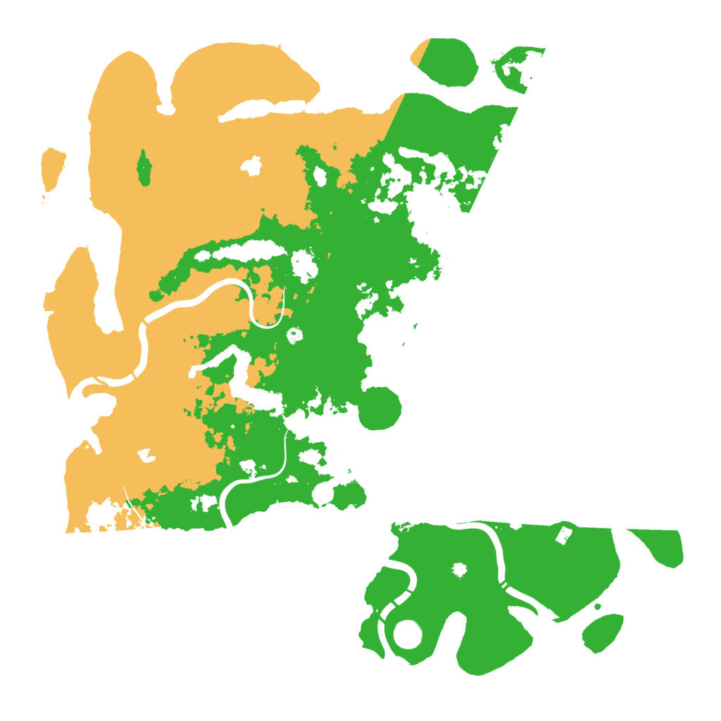 Biome Rust Map: Procedural Map, Size: 4500, Seed: 30436475