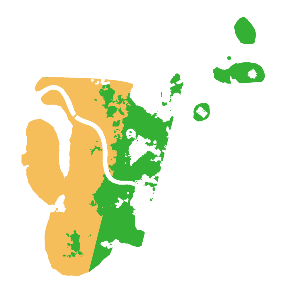 Biome Rust Map: Procedural Map, Size: 3000, Seed: 504729915