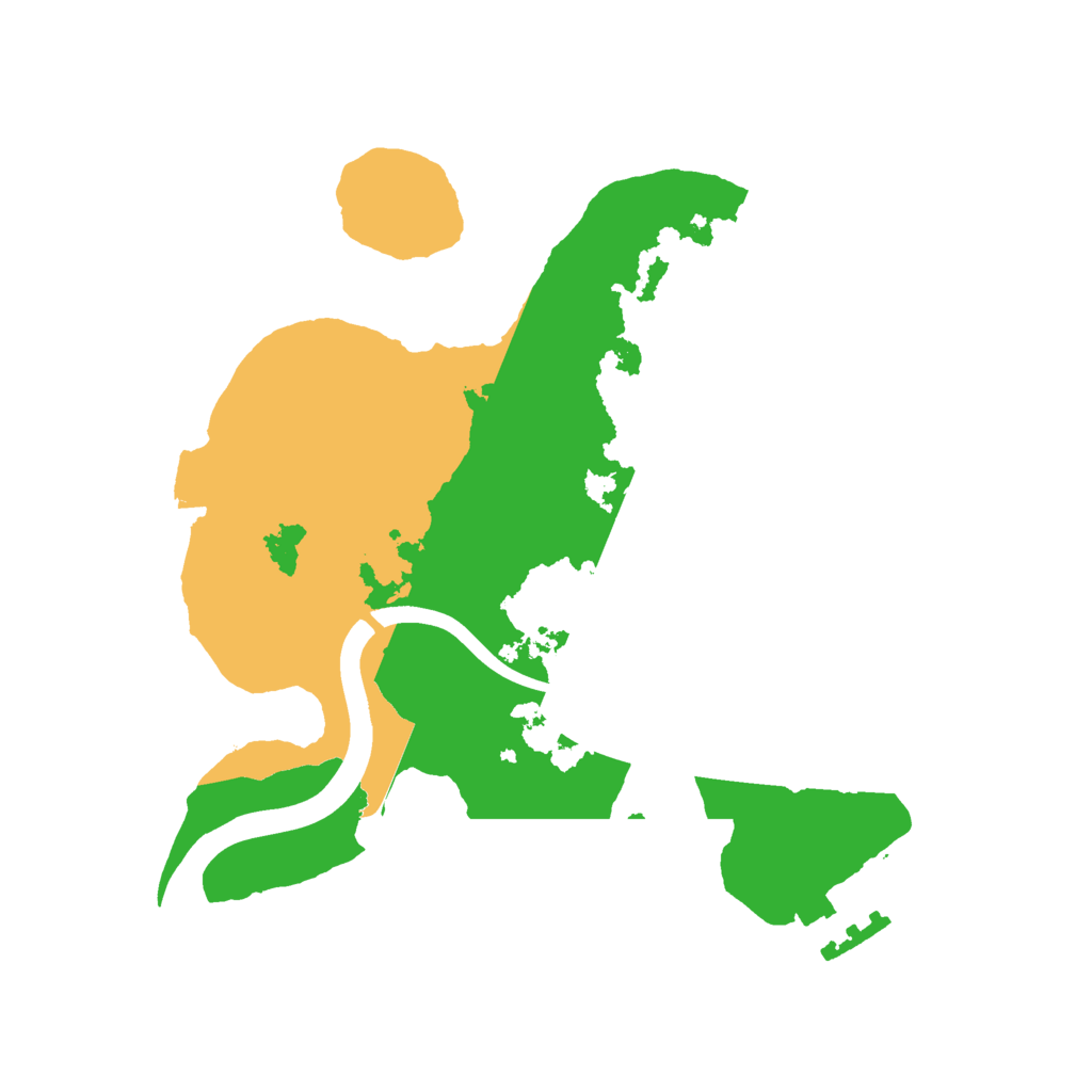 Biome Rust Map: Procedural Map, Size: 2200, Seed: 2023390797