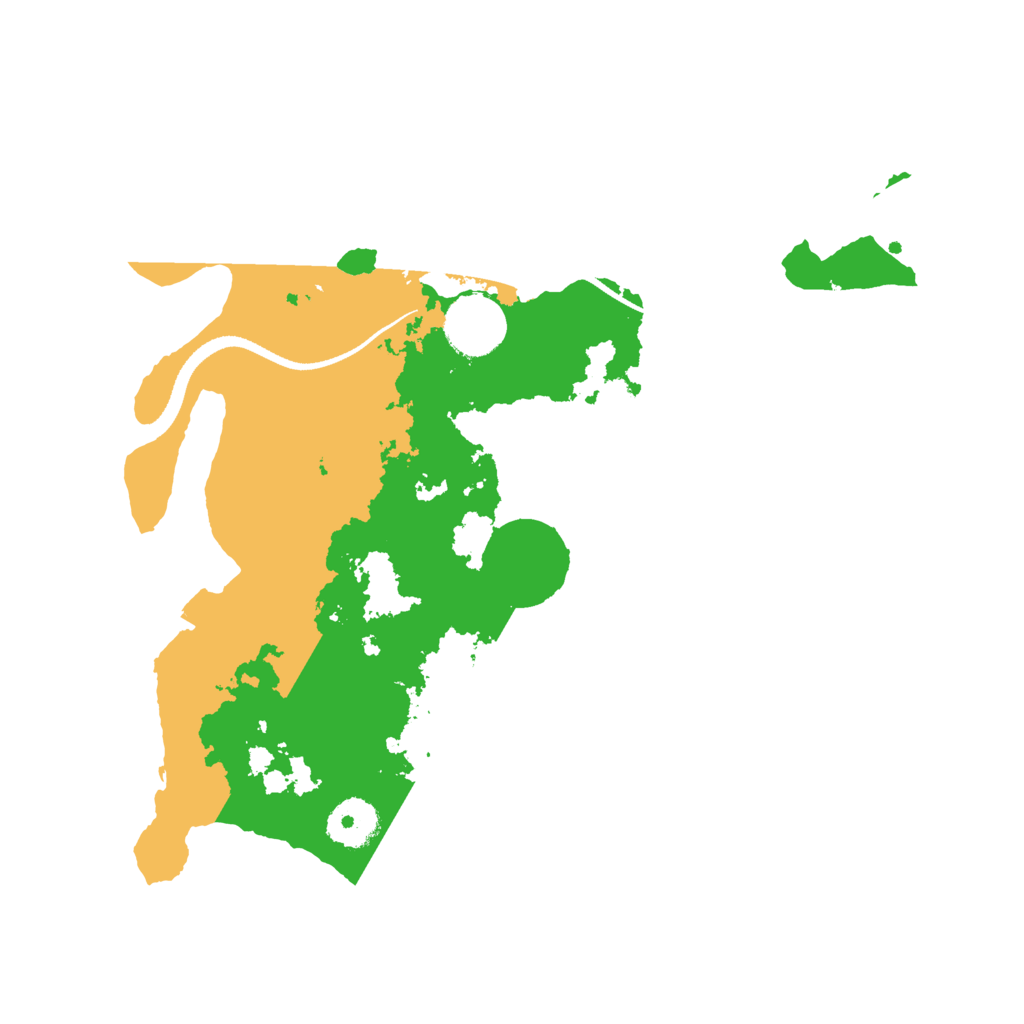 Biome Rust Map: Procedural Map, Size: 3200, Seed: 429751112
