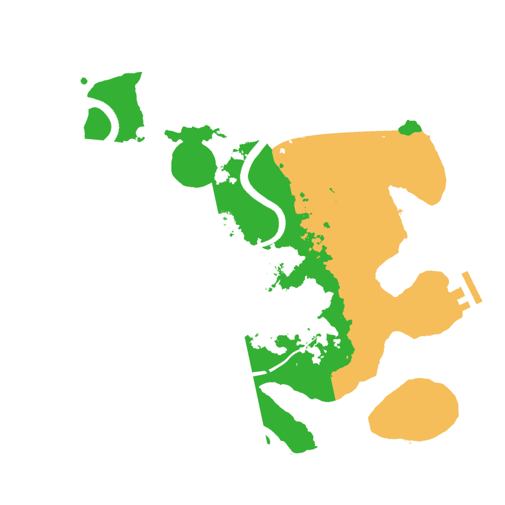 Biome Rust Map: Procedural Map, Size: 3000, Seed: 2474636