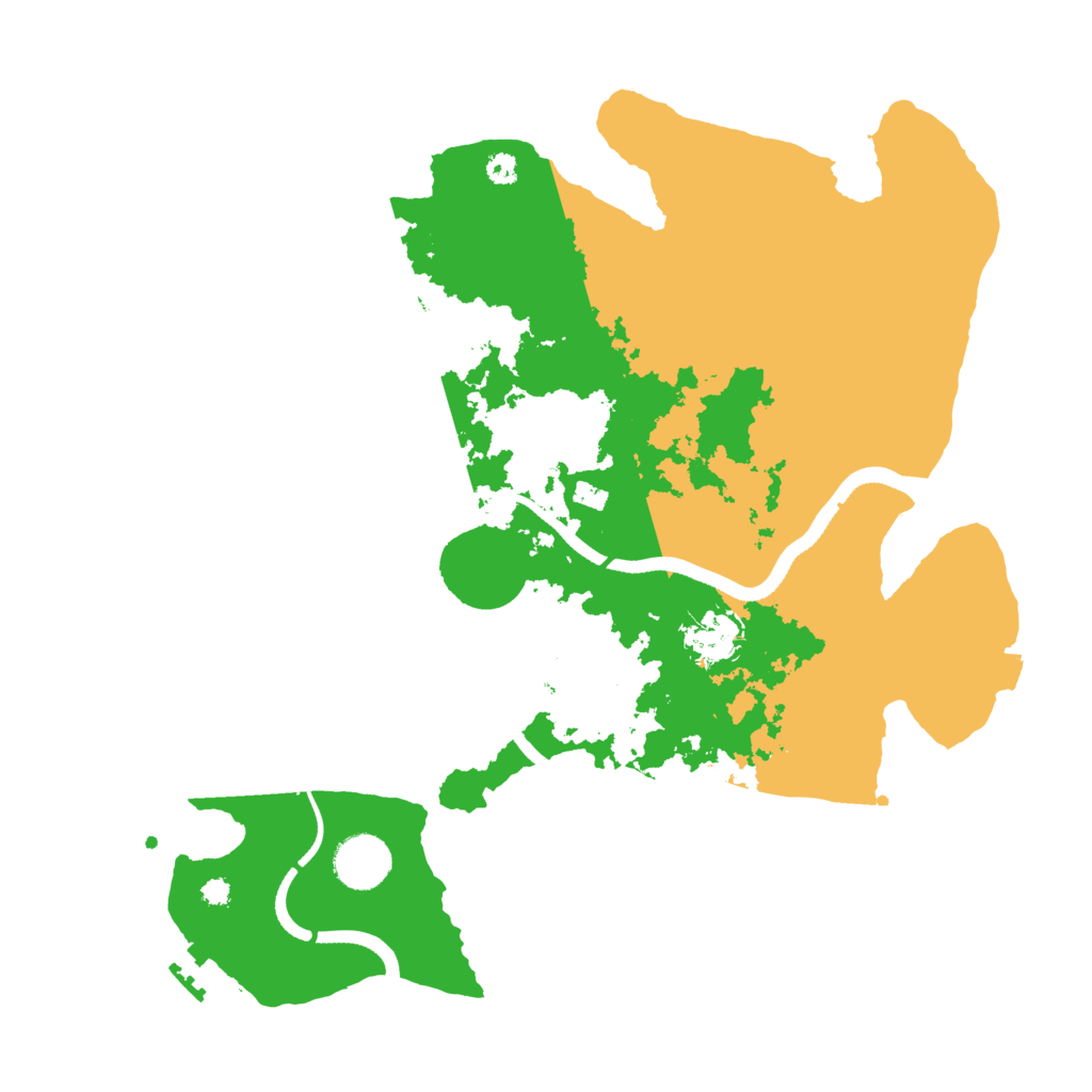 Biome Rust Map: Procedural Map, Size: 3500, Seed: 566773457