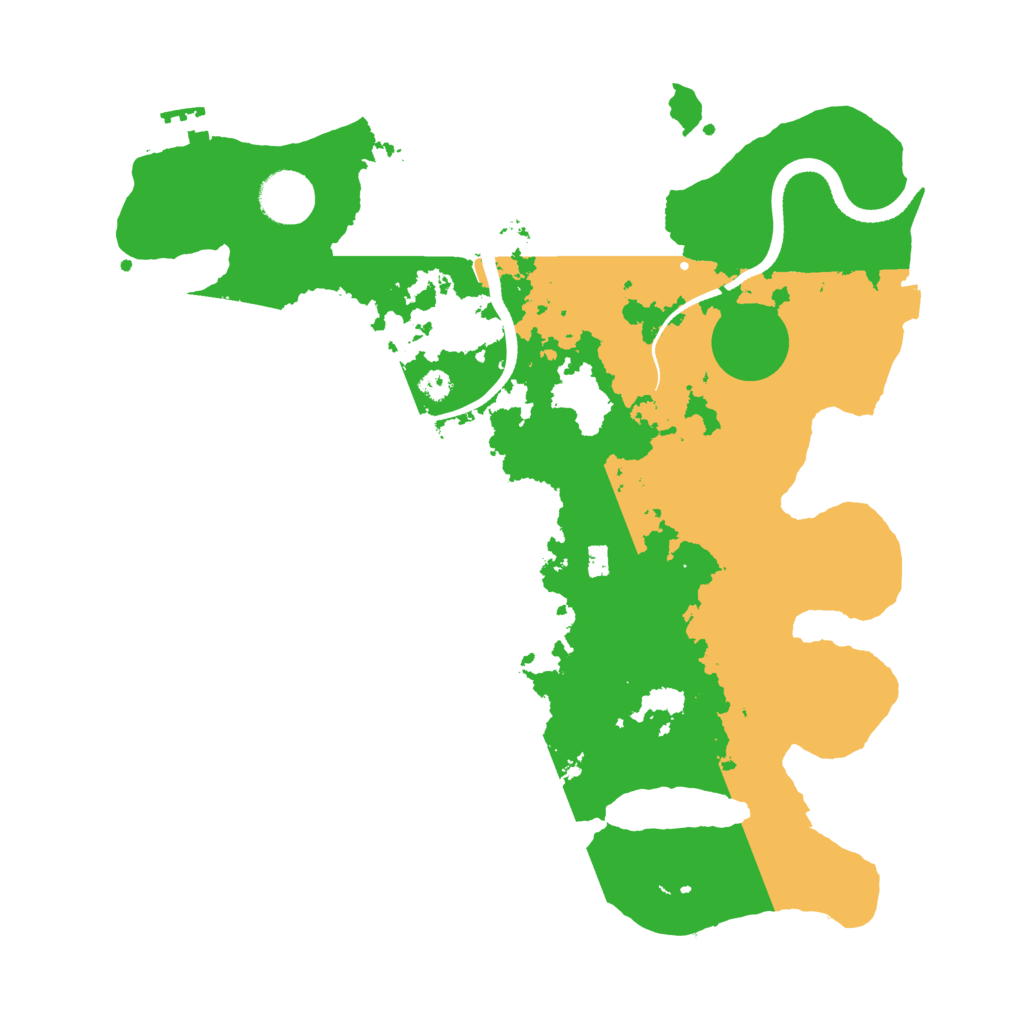 Biome Rust Map: Procedural Map, Size: 3500, Seed: 94233314