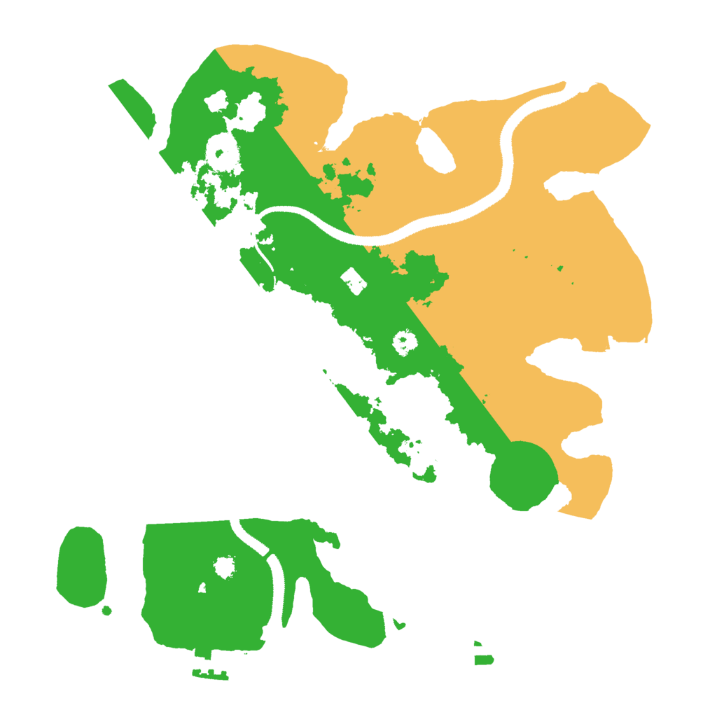 Biome Rust Map: Procedural Map, Size: 3000, Seed: 12334