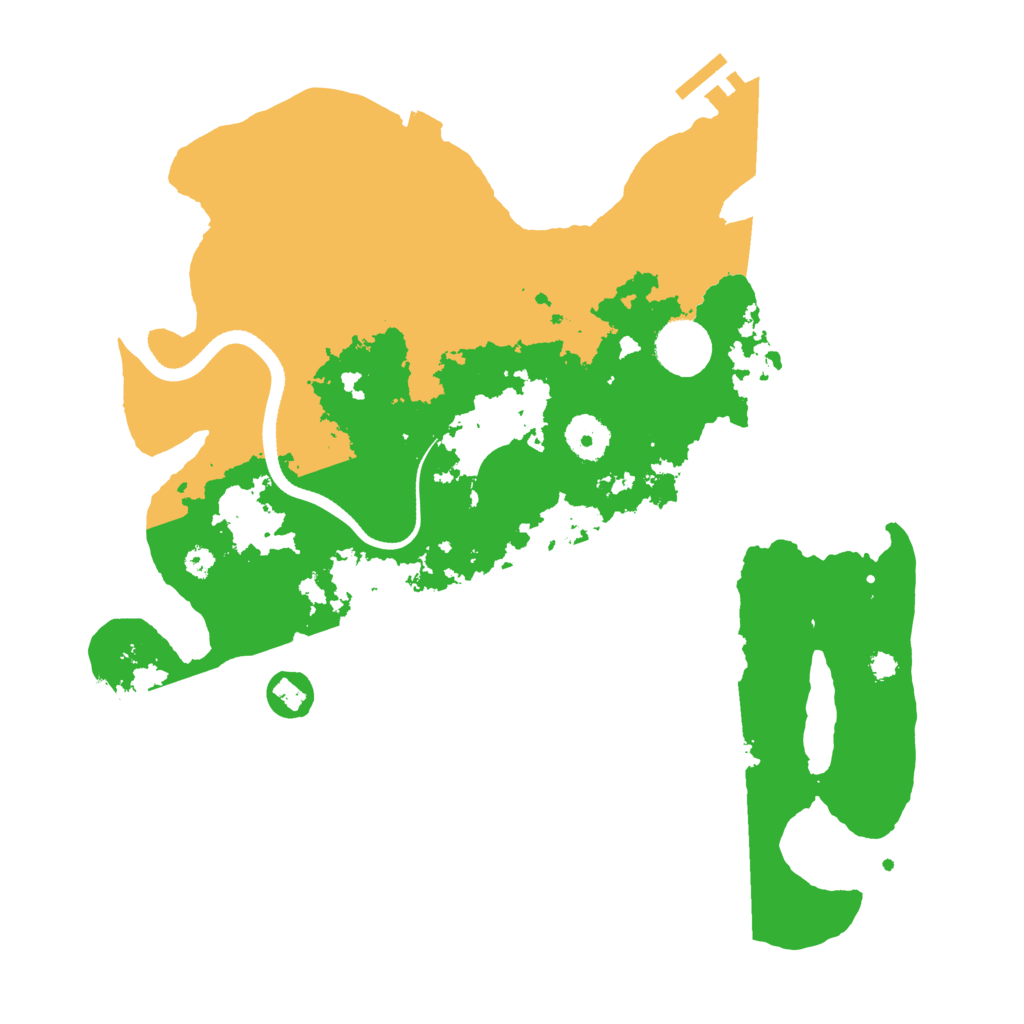 Biome Rust Map: Procedural Map, Size: 3500, Seed: 123789654