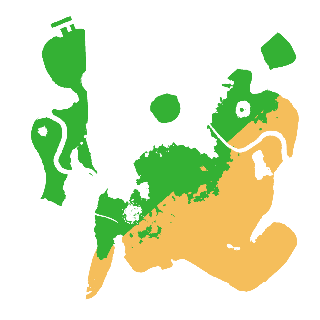 Biome Rust Map: Procedural Map, Size: 3000, Seed: 995485616