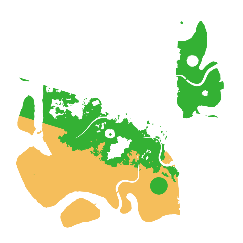 Biome Rust Map: Procedural Map, Size: 3700, Seed: 926200939