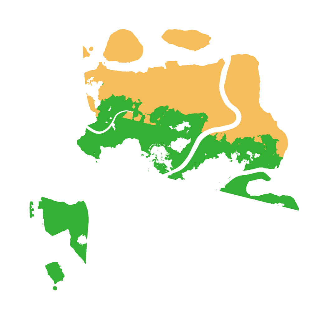 Biome Rust Map: Procedural Map, Size: 3000, Seed: 2793847