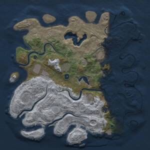 Thumbnail Rust Map: Procedural Map, Size: 4250, Seed: 220495561, 13 Monuments