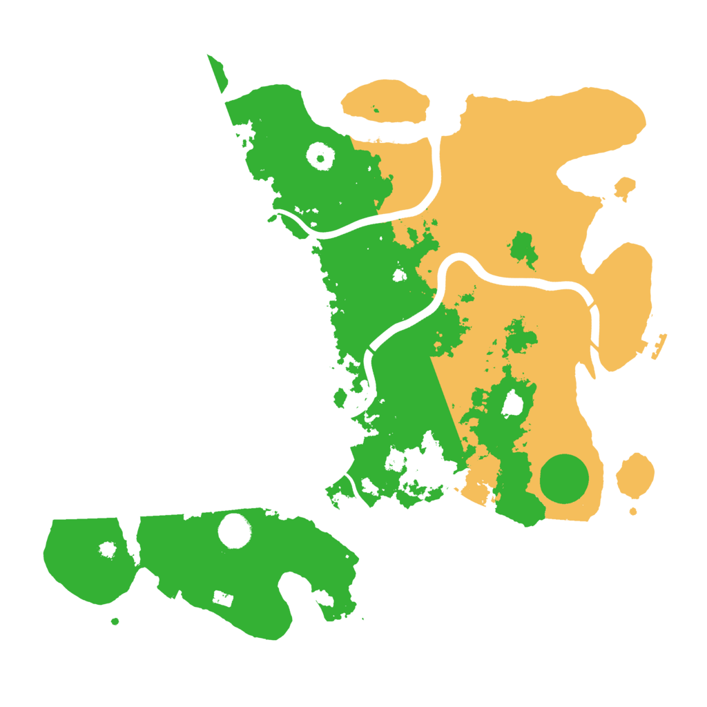 Biome Rust Map: Procedural Map, Size: 3850, Seed: 585058