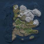 Thumbnail Rust Map: Procedural Map, Size: 3000, Seed: 742114880, 9 Monuments