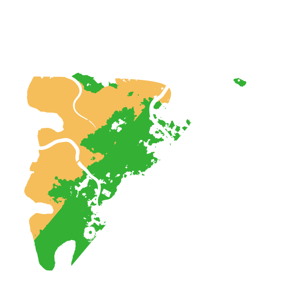 Biome Rust Map: Procedural Map, Size: 3700, Seed: 984927940