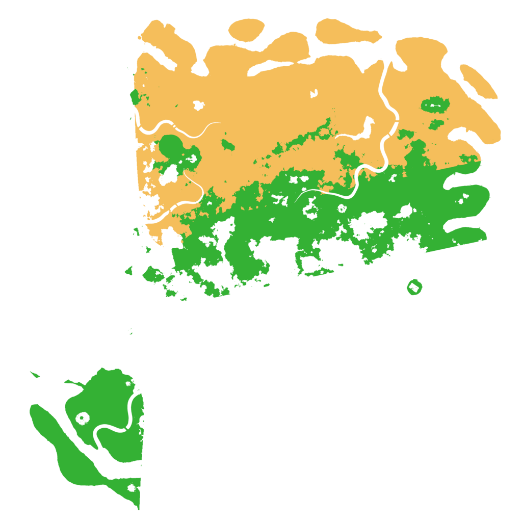 Biome Rust Map: Procedural Map, Size: 6000, Seed: 198622978