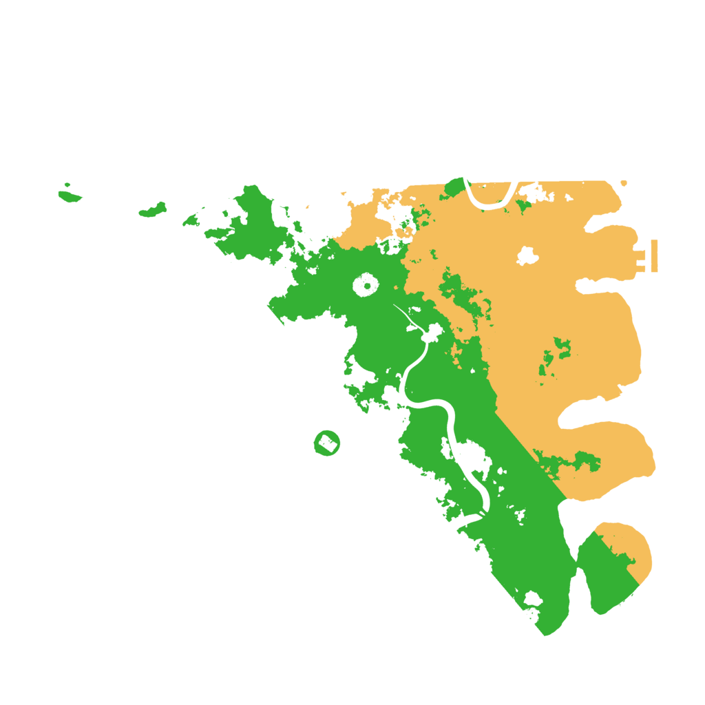Biome Rust Map: Procedural Map, Size: 4400, Seed: 12198211