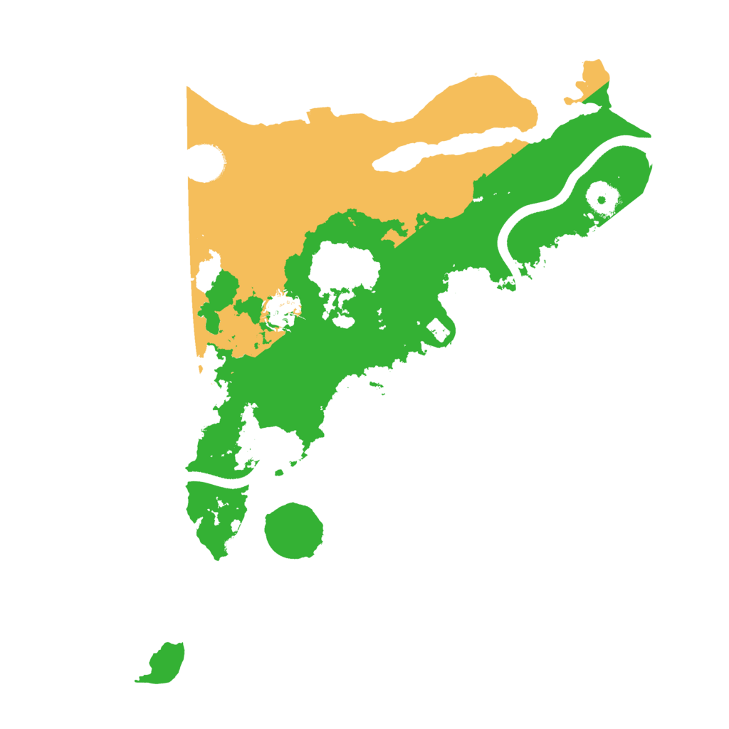 Biome Rust Map: Procedural Map, Size: 3500, Seed: 550653252