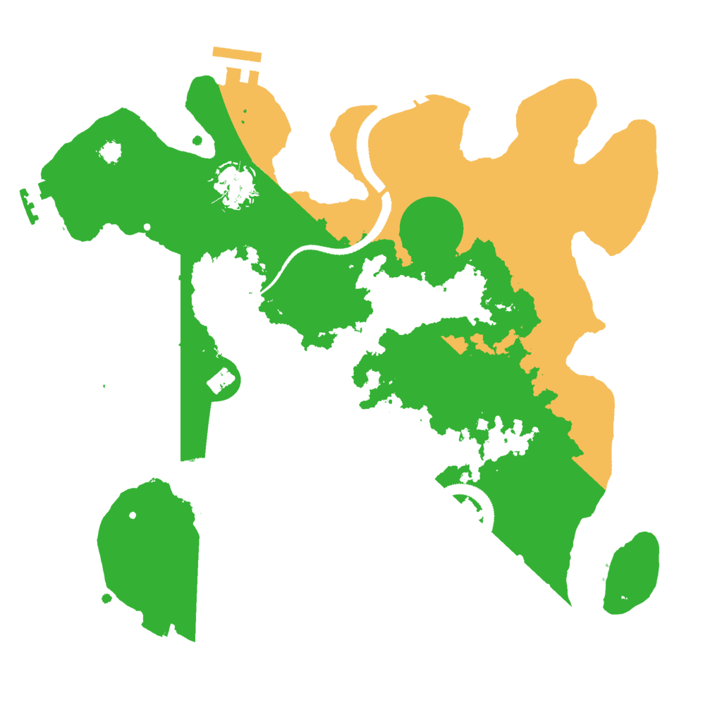 Biome Rust Map: Procedural Map, Size: 3000, Seed: 15075