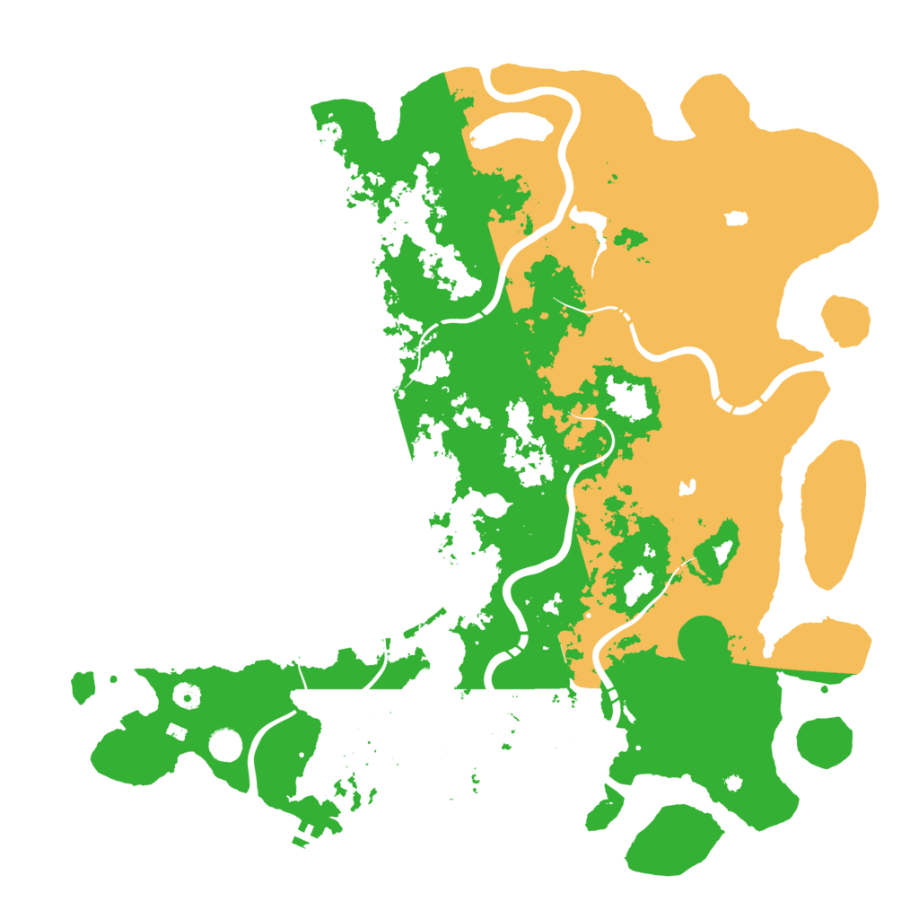 Biome Rust Map: Procedural Map, Size: 5000, Seed: 5786427