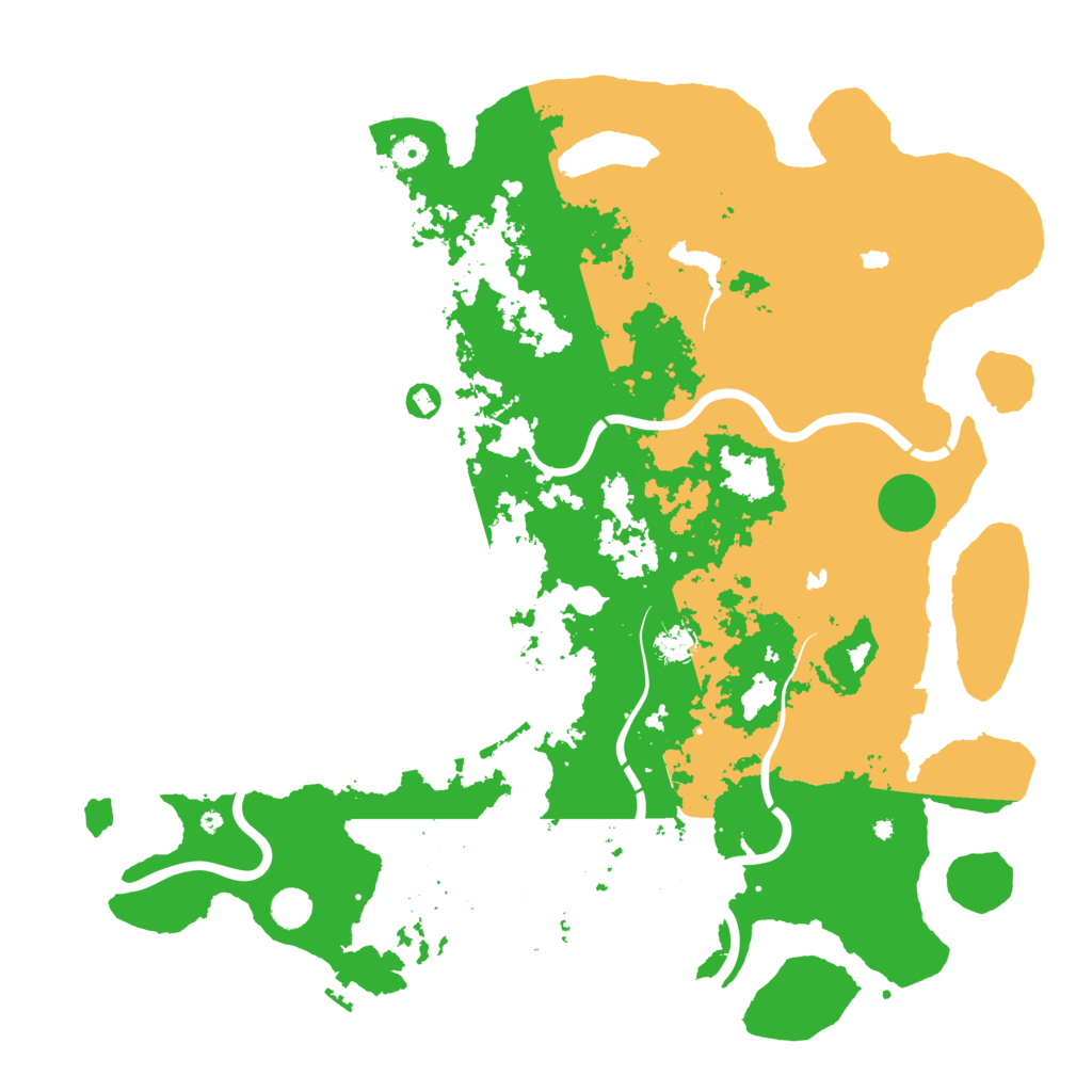 Biome Rust Map: Procedural Map, Size: 5000, Seed: 5786427