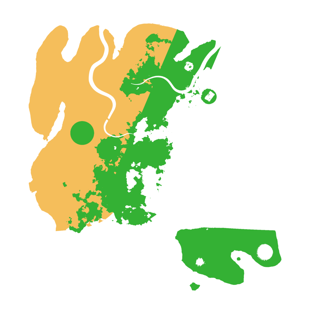 Biome Rust Map: Procedural Map, Size: 3500, Seed: 1714207793