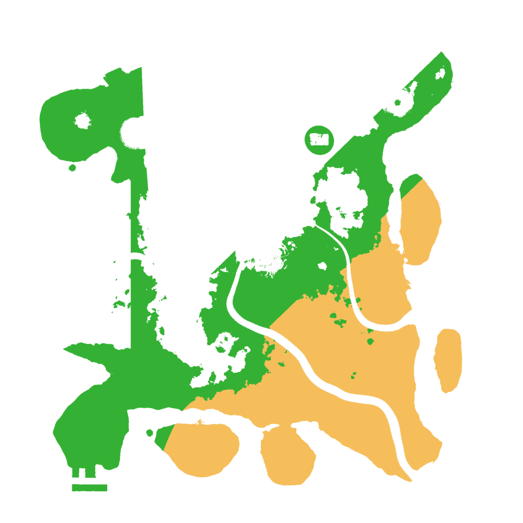 Biome Rust Map: Procedural Map, Size: 3000, Seed: 20538