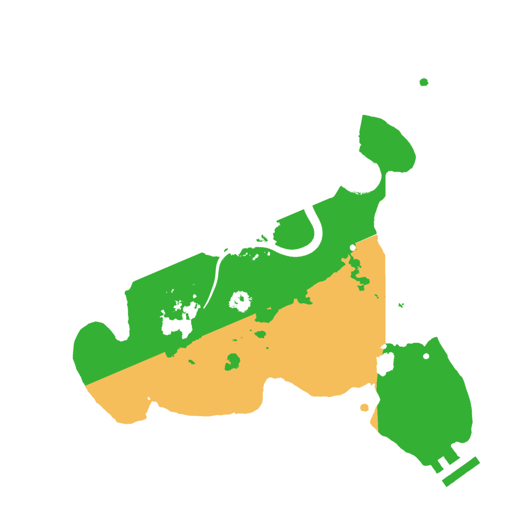 Biome Rust Map: Procedural Map, Size: 2500, Seed: 153657