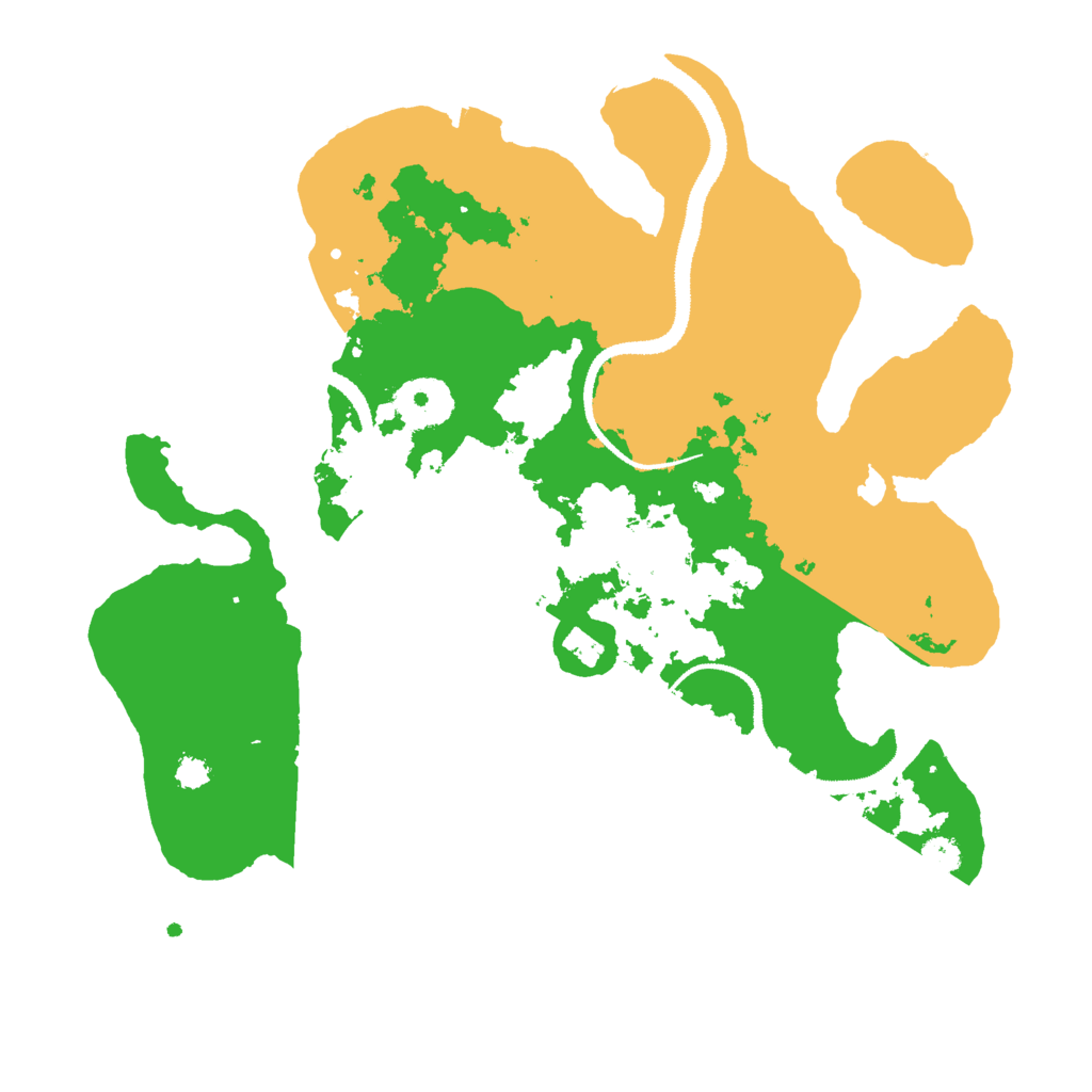 Biome Rust Map: Procedural Map, Size: 3000, Seed: 18166