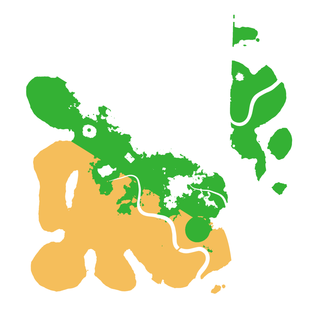 Biome Rust Map: Procedural Map, Size: 3500, Seed: 143234383